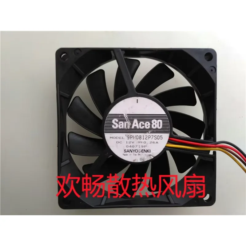 

Sanyo Denki 9PH0812P7S05 DC 12 В 0,26 А 80x80x15 мм 4-проводной охлаждающий вентилятор для сервера