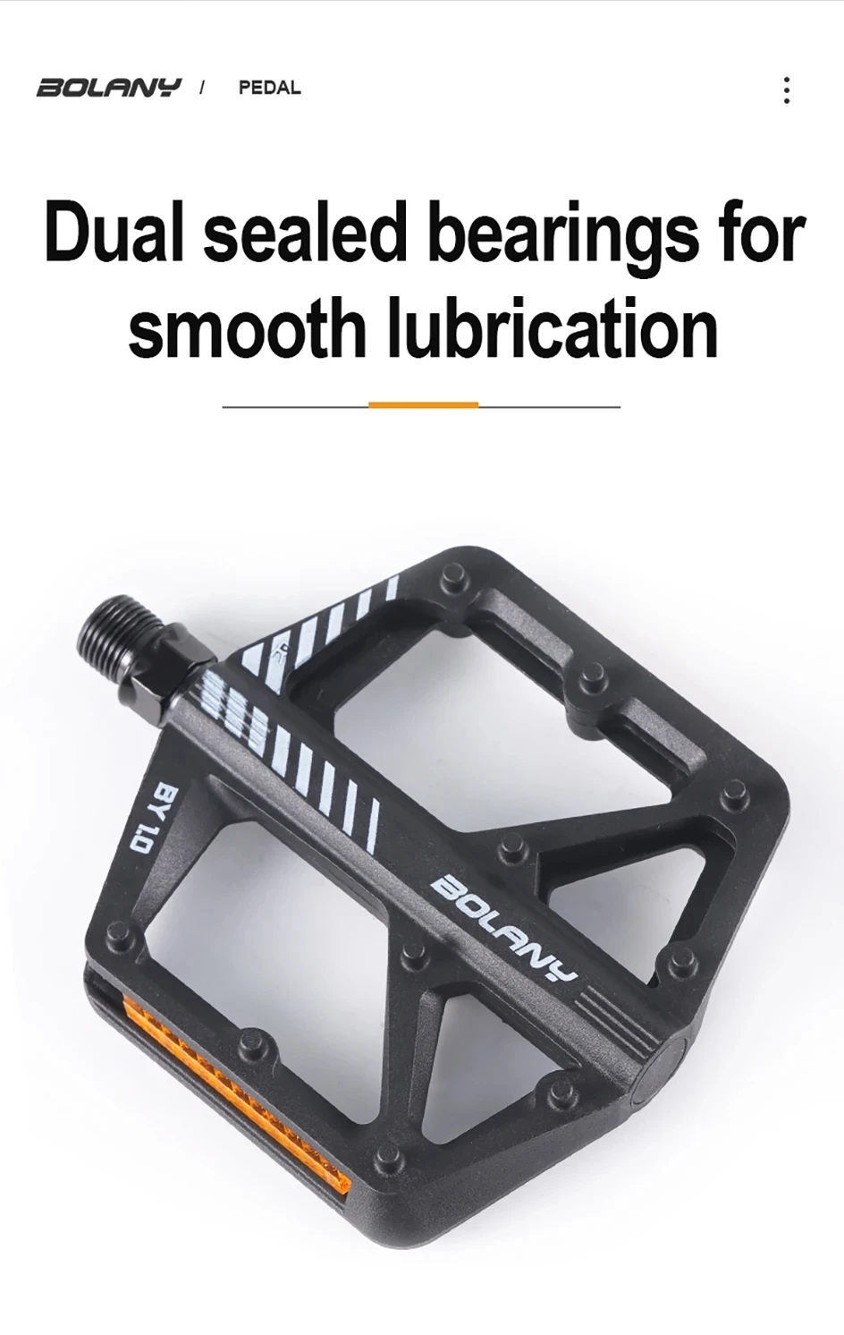 BOLANY Fahrrad Nylon Pedal Mountainbike Anti-rutsch Fahrrad Pedale Dichtung Doppel Lager Pedal MTB Fahrrad Zubehör – Detail 6