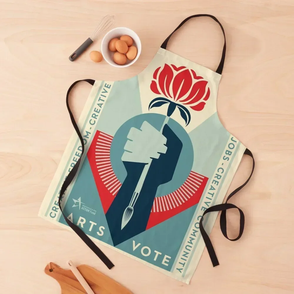 

ArtsVote 2020 Logo- Vertical Apron christmas kitchen Professional Barber for women halloween nail tech supplies Apron