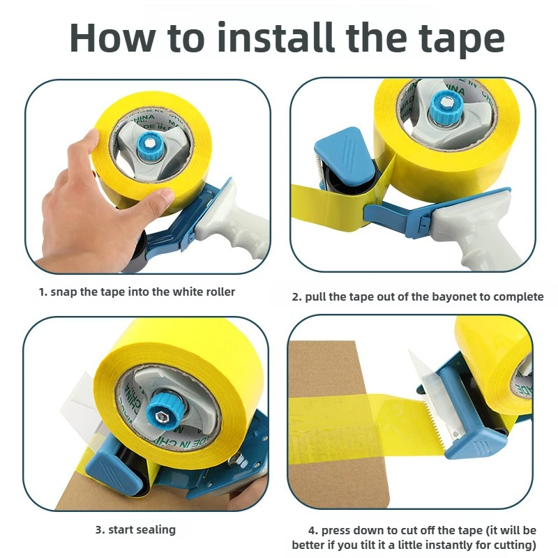 For 4-5cm Width Tapes Handheld Tape Dispenser Tape Sealing Packer Manual Packing Machine Tools for Efficient Convenient Sealing