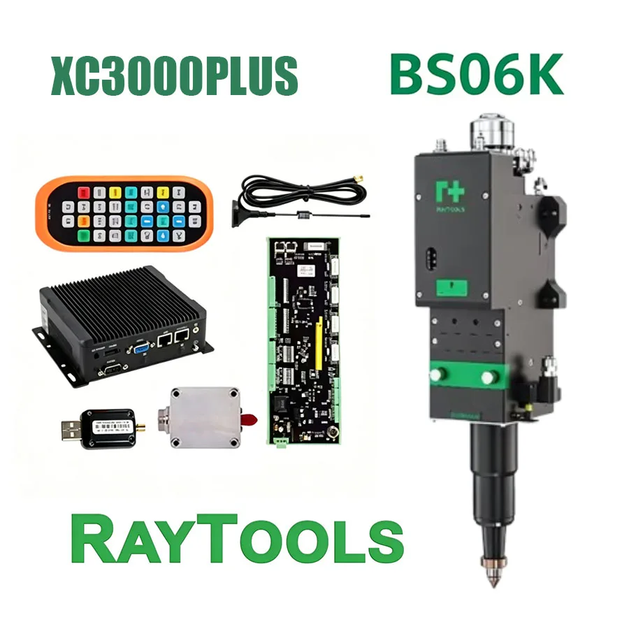 Raytools XC3000Plus Laser System RayTOOLS BS06K Intelligent Fiber Laser Cutting Head 6kW Flexible Control QBH QD Metal Cutting