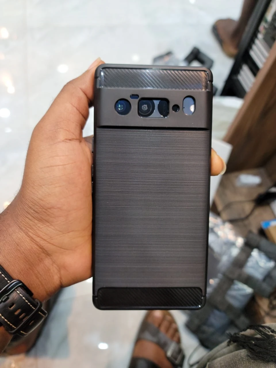 هاتف GooglePixel 7 PRO 7pro الذكي 5G CPU دقة Google Tensor 3120x1440px بطارية 6.7 بوصة 5003 مللي أمبير في الساعة هاتف مستعمل