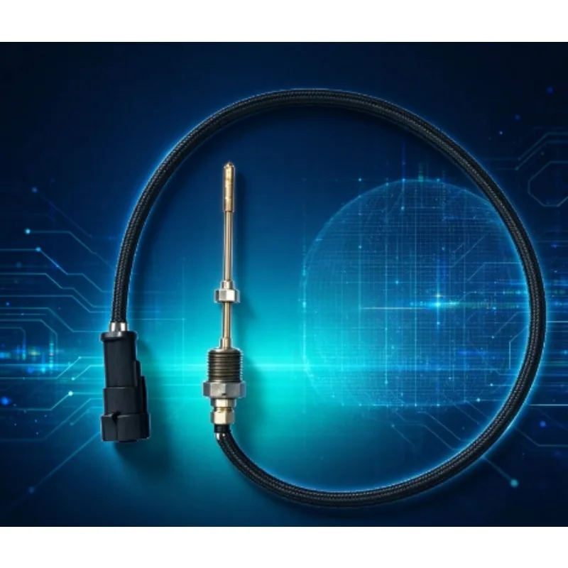 xhaust Temperature Sensor, Thin Straight  Sensing Plug Suitable for Heavy Duty Truck Replacement Parts