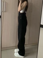 Denim Jumpsuits Women Preppy Style Spring Strap Ulzzang High Street Ins Letter Loose Retro Overalls Chic Girls Popular Harajuku - Image 4