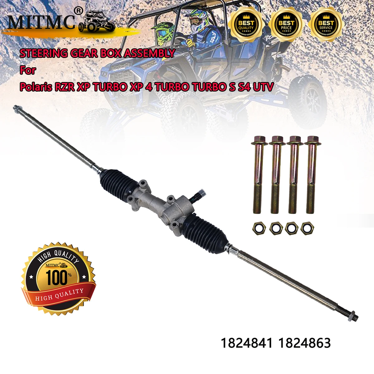 Conjunto de caja de cambios de dirección para Polaris RZR XP TURBO XP 4 TURBO TURBO S S4 UTV 1824841 1824863