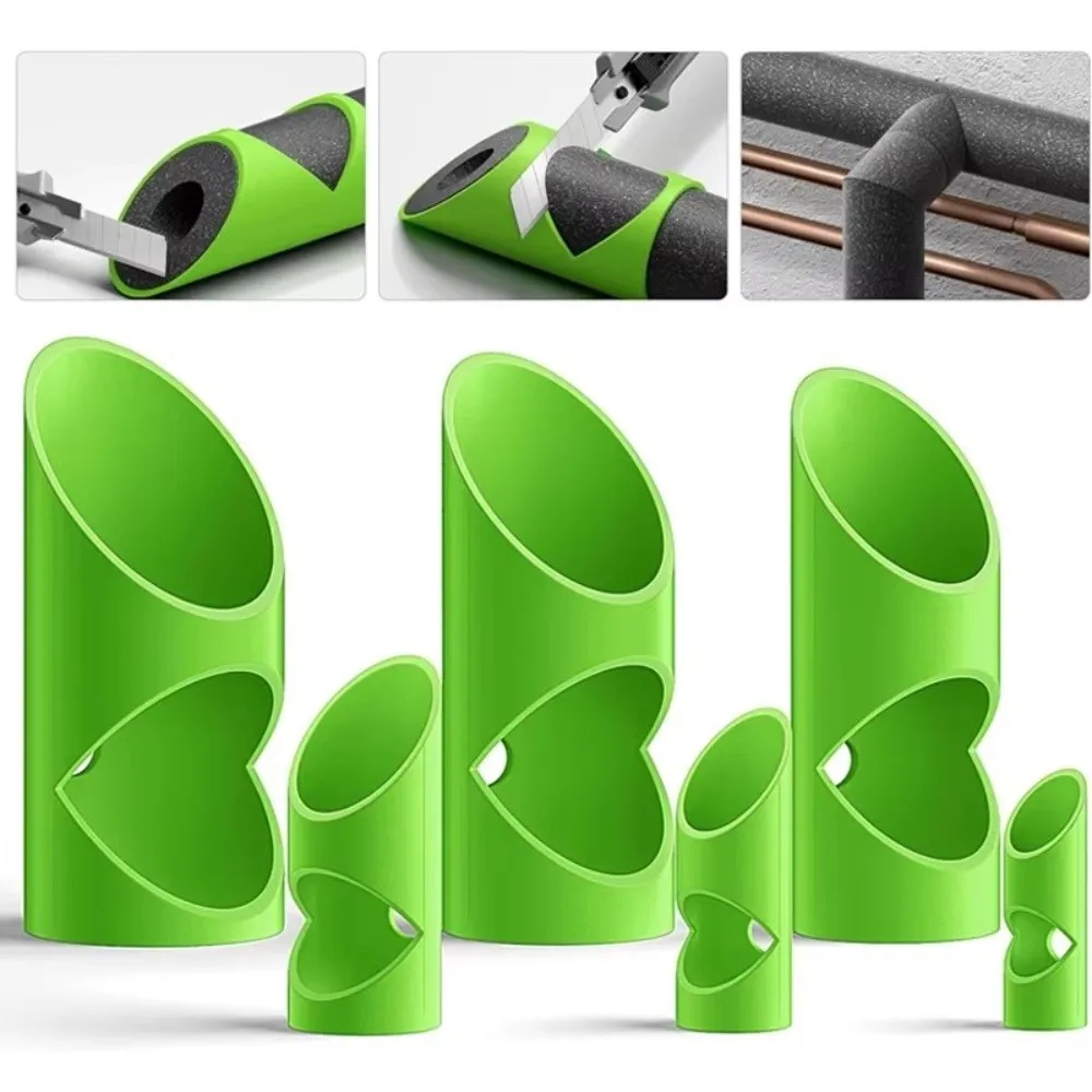 3Pcs Easy To Use Foam Pipe Cutting Tool Durable Commercial Places Insulation Cutting Fixture Three-Tube Flame Retardant Tube