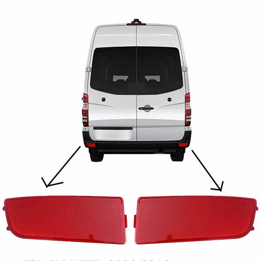 

2pcs Rear Bumper Reflector Brake Lights Left-Right Bumper Taillight Rear Bumper Reflect For Sprinter W906 9068260040