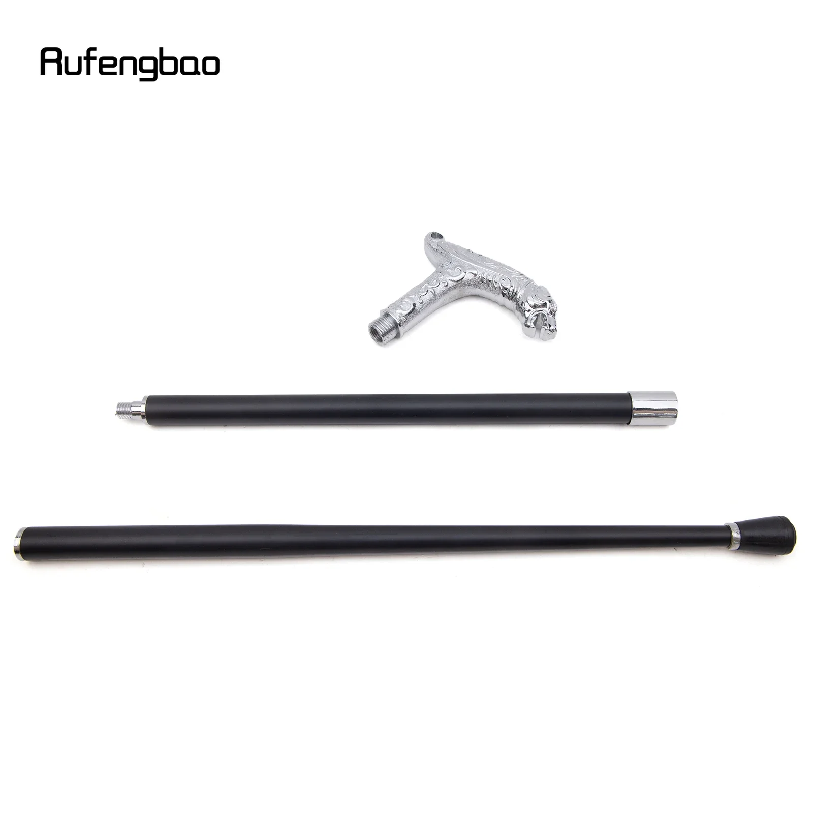 عصا مشي عصرية على شكل الفهد الأبيض مع ذيل للحفلات، عصا مشي أنيقة بمقبض كروسير 93 سم