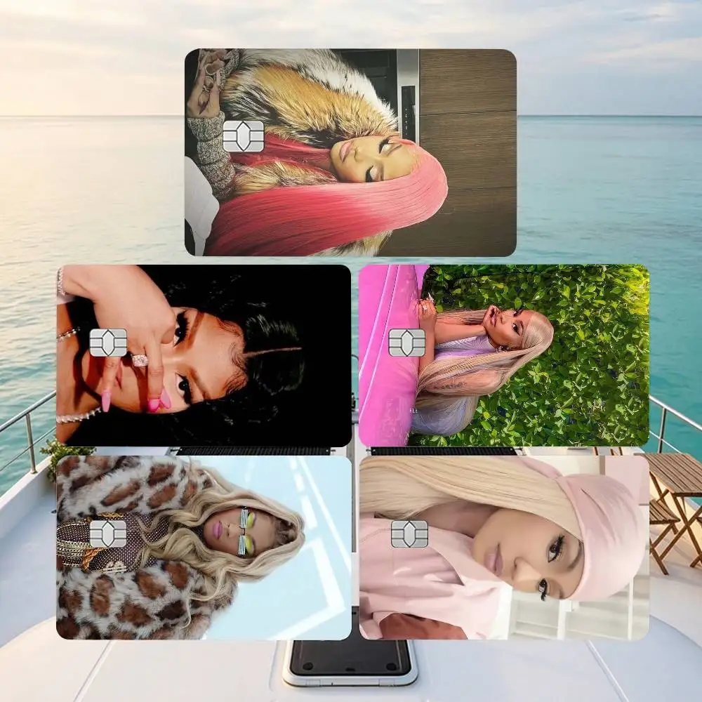 Pop-Rap Singer Nicki-i Minaj-j Credit Card HD Stickers Small Chip Waterproof Sticker Game Card Decal Gift