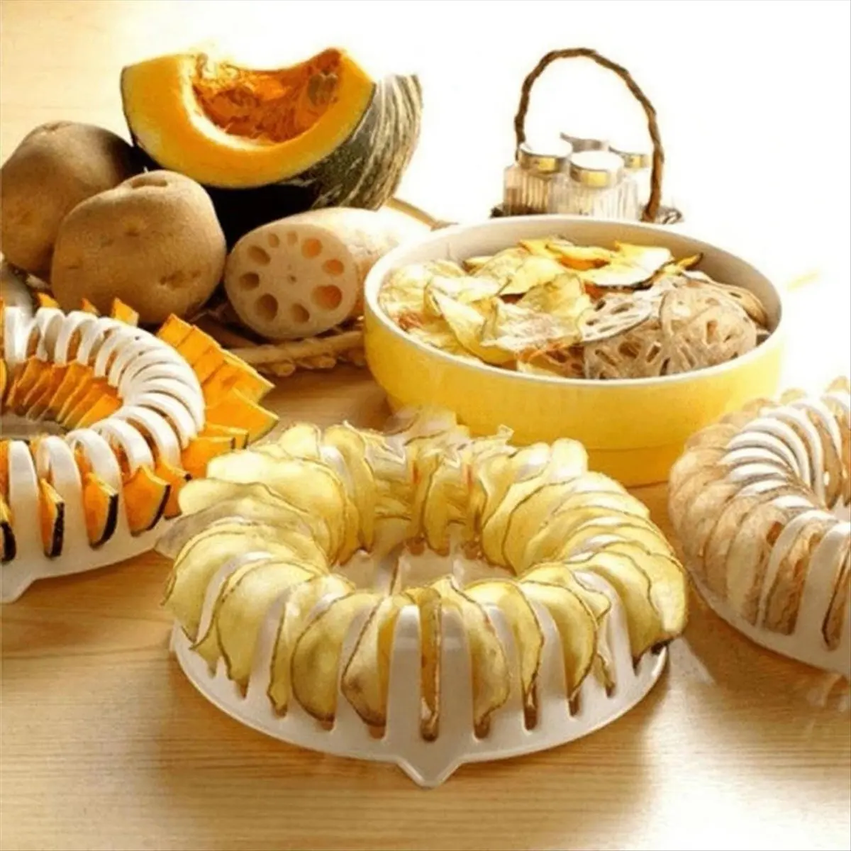 BRILLIANT Delicious Potato Chip Baking Machine Diy Baking Microwave Oven Three-Piece Potato Chip Baking Machine