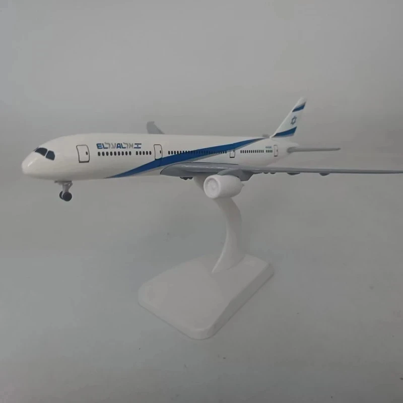 

20CM 1:400 Diecast B777 El Al Air Israel Airlines With Base Landing Gearsalloy Aircraft Plane Model Toy For Collection