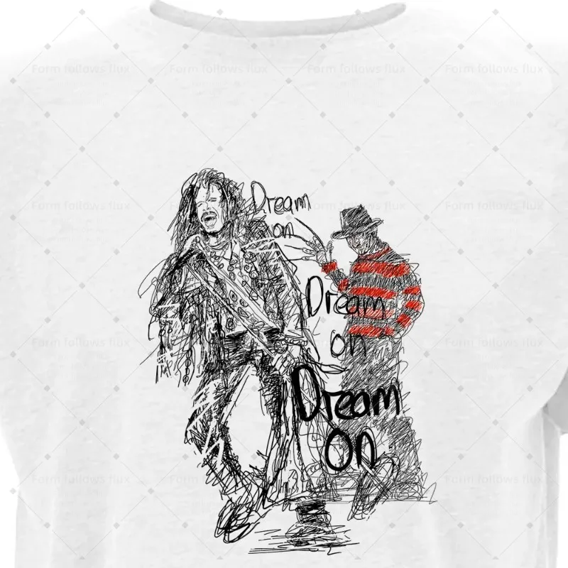 

2026 men T-Shirt Hoodie Hand Drawn Comic style Steve Tyler and Freddy – Dream on Dads Films and TV Rock The Singers Unisex S-6XL