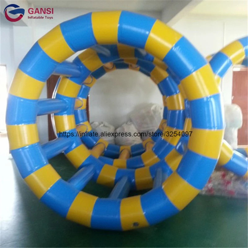 Park Aqua Rental Using Inflatable Water Roller ,Funny Water Toys Inflatable Water Wheel For Swimming Pool