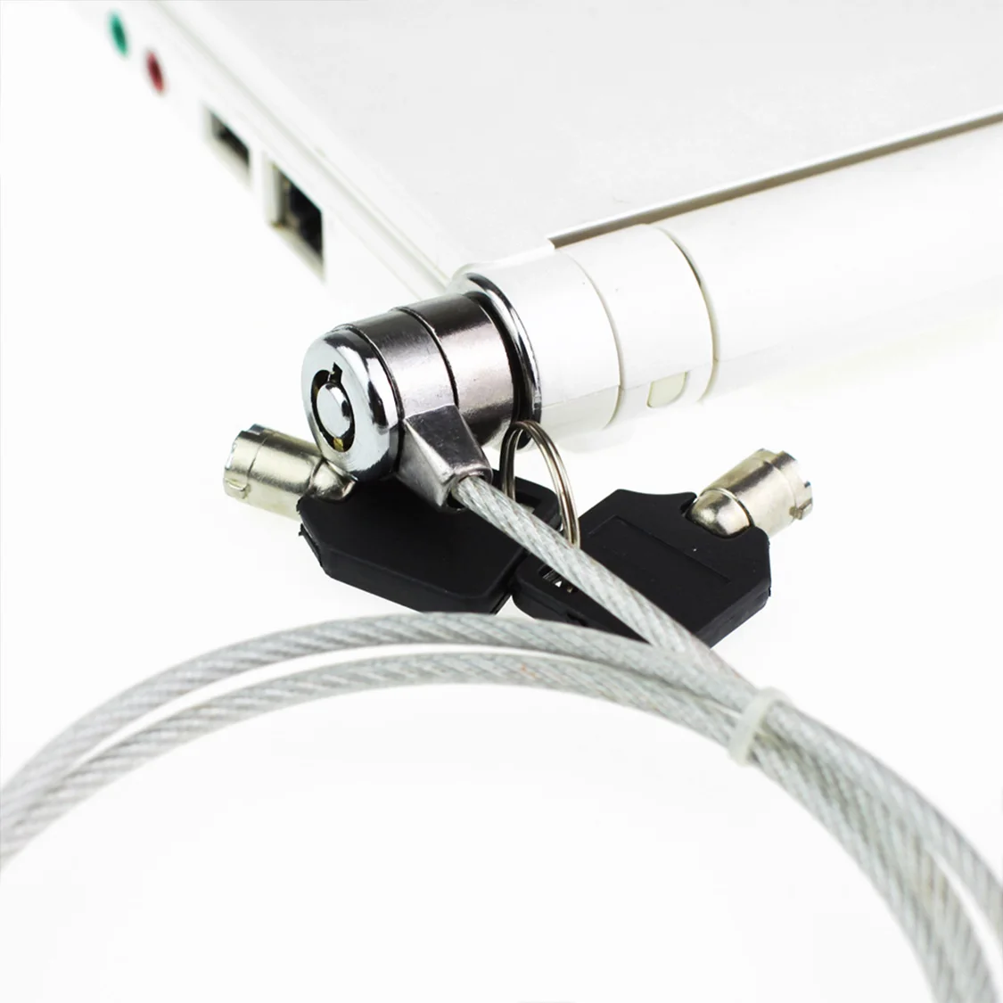 Laptop Lock Anti-Theft Steel Security Cable Lock with 2 Keys for Notebook Computer Tablet Universal Security Slot 1.5m
