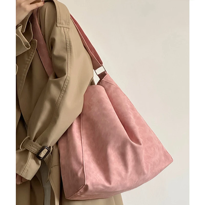 

Lazy style large-capacity bags, tote bags for college students' commuting to class, crossbody bags for traveling