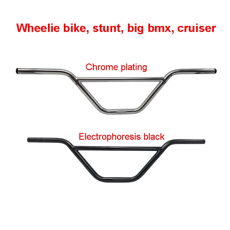 740mm BMX Lenker aus 4130 Chromoly-Stahl, 170mm Höhe, 22,2mm Durchmesser, Hochleistungslenker für Wheelie, Stunt, Cruiser, Big BMX Bikes – Detail 1