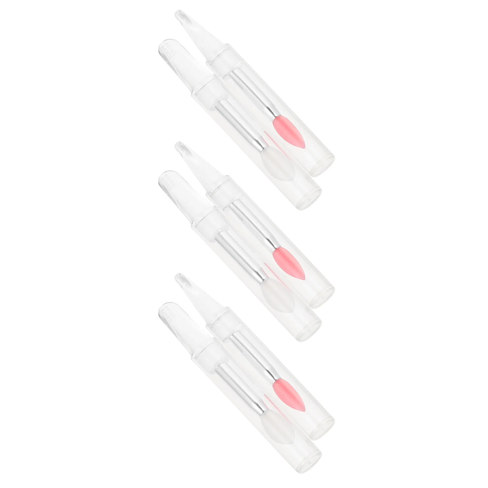 Pinceau de maquillage en silicone pour femme, applicateur pratique, baume, fard à barrage, gel de pton, rouge à lèvres, 6 pièces