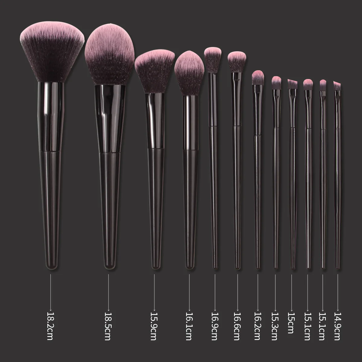New 12 Pcs Soft Bristles Makeup Brush Set with Storage Bucket, Portable High Powder Pickup Brushes Makeup Tools Kit