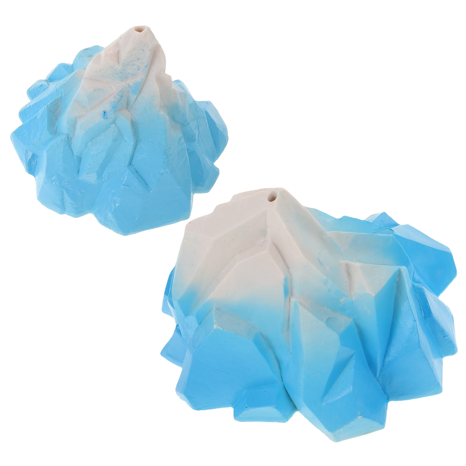 

2 Pcs Cake Iceberg Micro Landscape Ornaments Aquarium Decoration Resin Christmas Fish Tank Decorations Cool