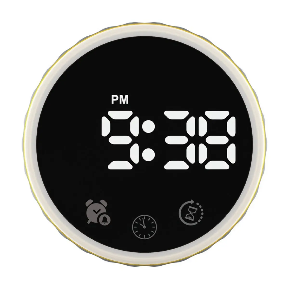 Magnetic Rotating Circular Timer Kitchen Baking Alarm Student Time Management Timer 7 Color Marquee