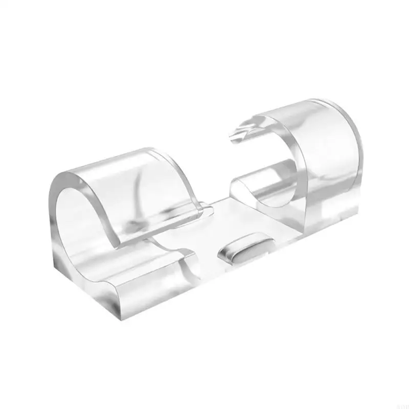 Cable Organizers Clip Transparents Auto-Adhesive Wire Management For Home Desk Office Kitchen Wire Clamps Manager M4YD