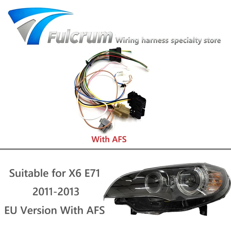 

Suitable for BMW X6 F71 2011-2013 EU Version xenon headlight wiring harness plug wire harness wire harness assembly with AFS