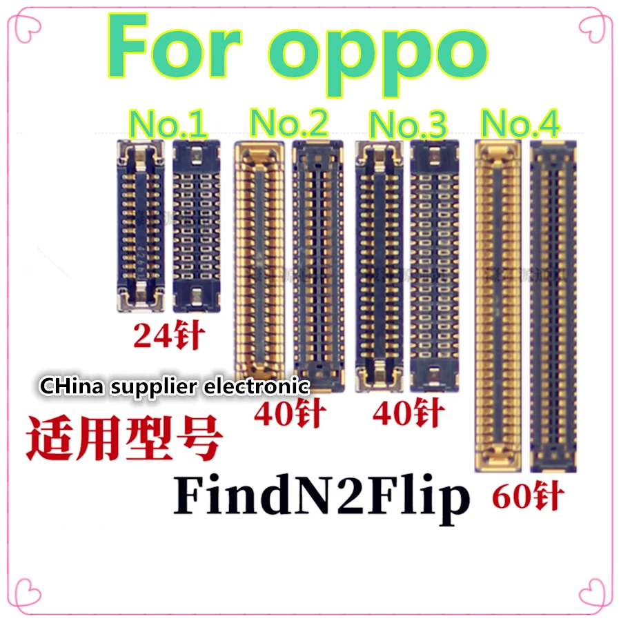 

Для oppo FindN2Flip экран материнской платы, линейное сиденье, разъем для подключения зарядки, 24-контактный, 40-контактный, 60-контактный