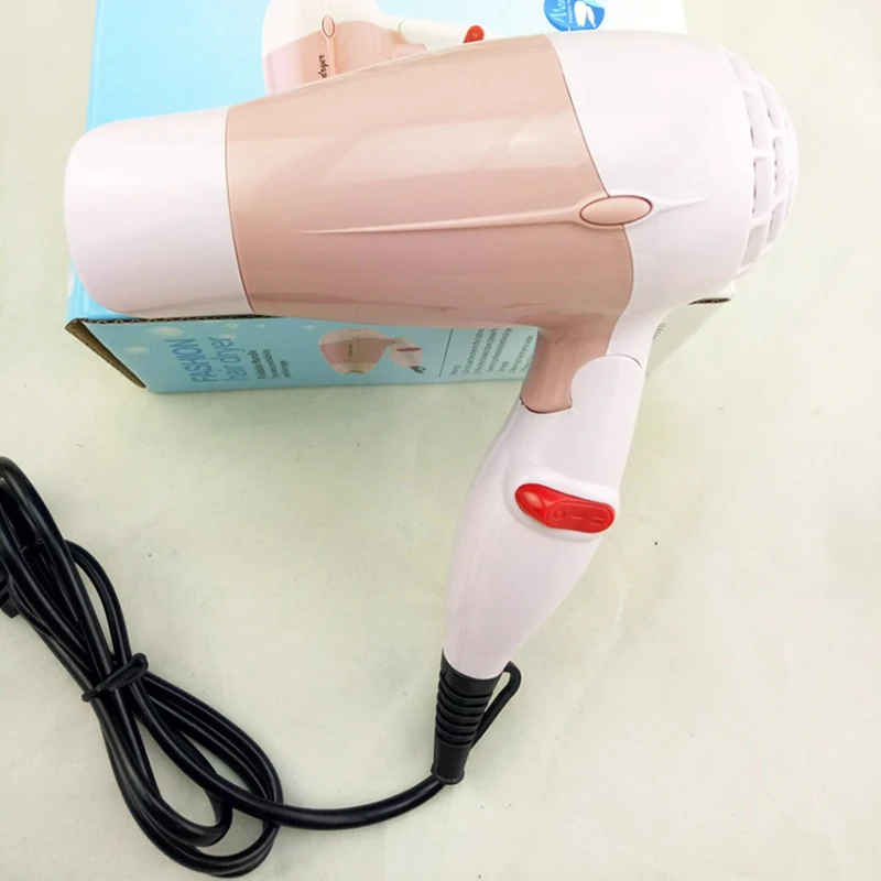 Mini asciugacapelli da viaggio, asciugacapelli con manico pieghevole, asciugatrice calda e fresca, leggera e portatile per uomo donna