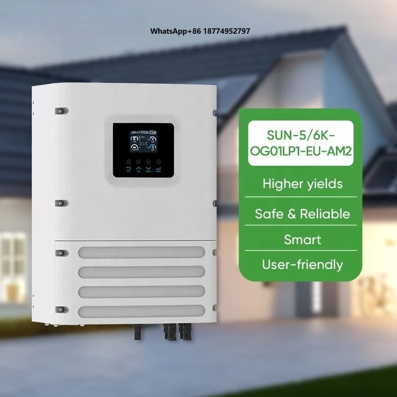 Deye off Grid Solar Inverter 5KW 6KW Single Phase Pure Sine Wave Solar Inverters for Solar Panel System