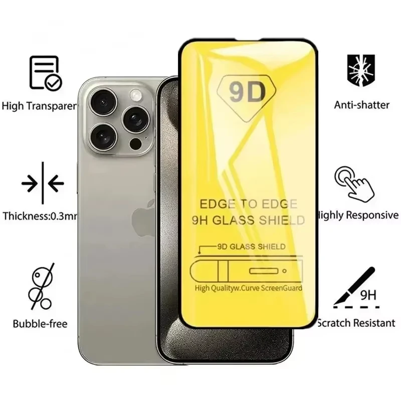 1-5 Stuks 9d Beschermglas Voor Iphone 13 11 12 15 14 16 15 Pro Max 7 8 Plus Schermbeschermer Voor Iphone Xr Xs Max Gehard Glas