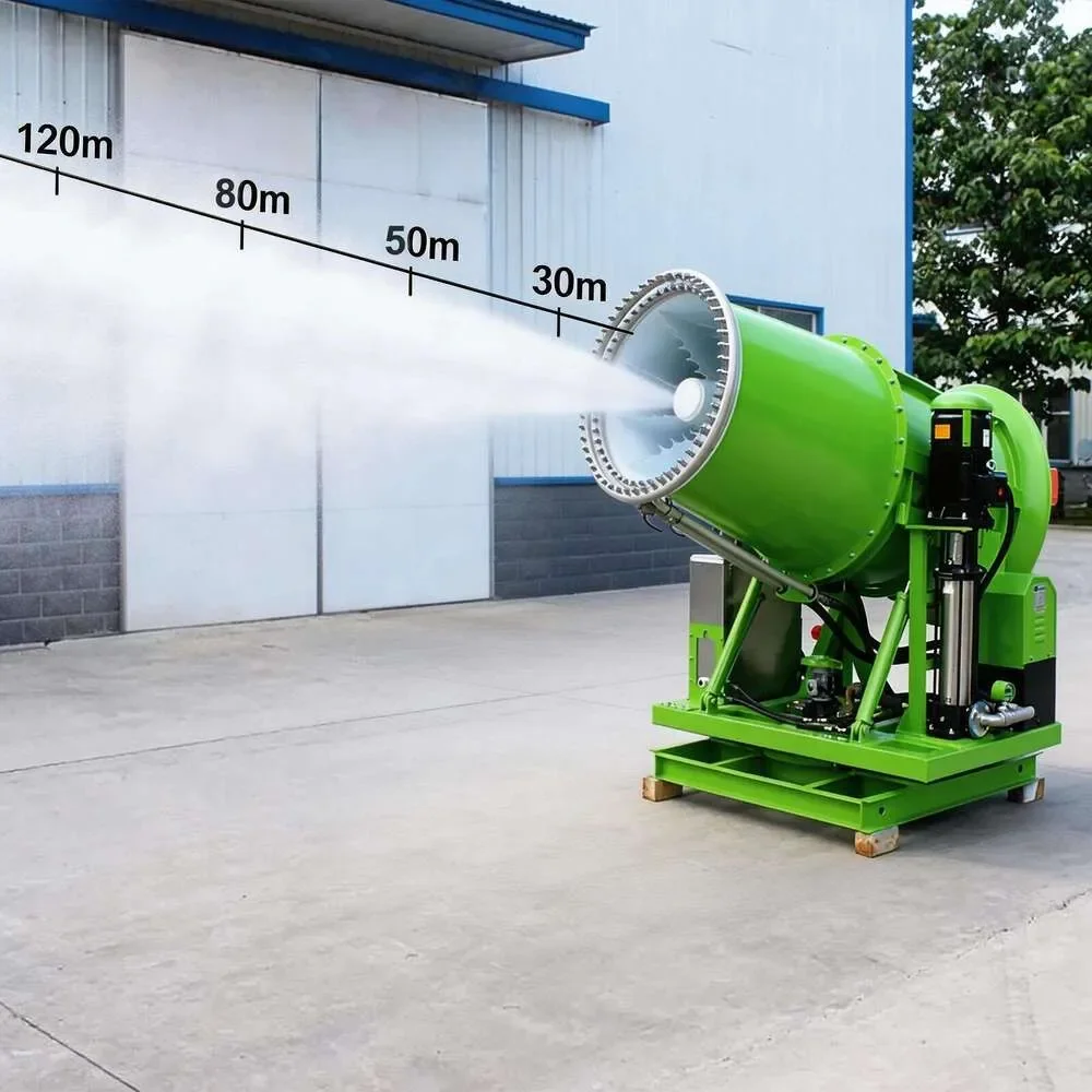 

Fully Automatic 30m Fog Cannon Machine Electric Dust Suppression System With Remote Control Wireless Water Mist Spraye