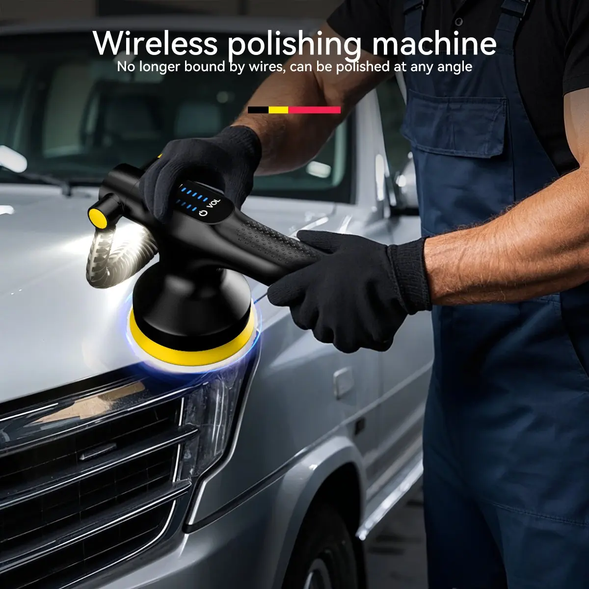 車磨きワックスプロフェッショナルミニロータリー車磨き機スポット研磨機ポリッシャー車ホームDIYハンドル付き自動車ディテーリング用