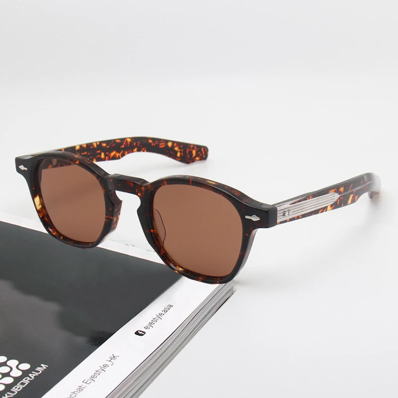 Top Quality Anti-ultraviolet Polarized Sunglasses Men Trendy Thick Acetate Square UV400 Sun Glasses Women Driving Sunglass