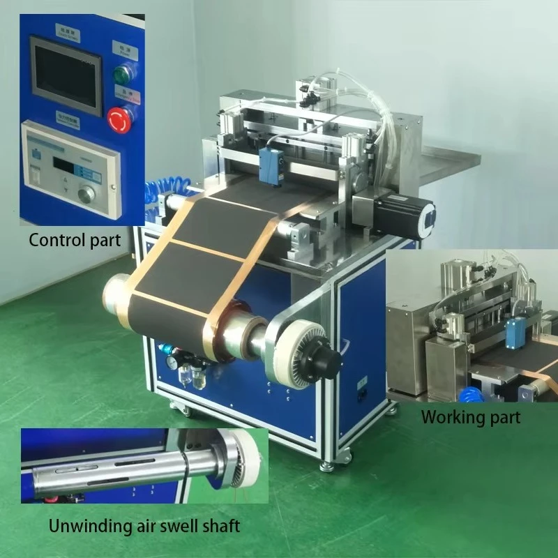 Roll-to-board battery electrode cutting machine for lithium battery manufacturing