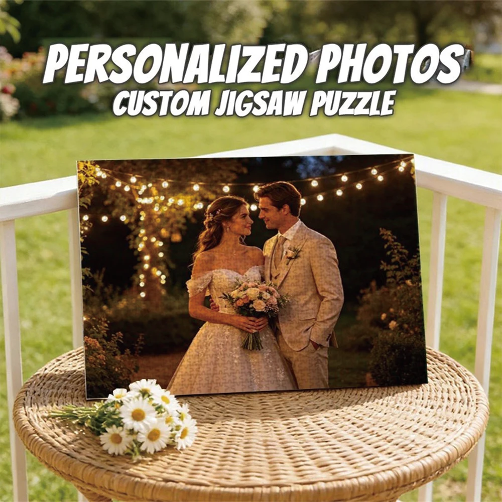 35/300/500/1000pcs Personalized Custom Photo Puzzle Family Photos Custom Gift Jigsaw Puzzle Jigsaw Board