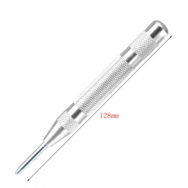 Automatic Center Punch Metal Punch Tool General Spring Loaded Marker Marking Starting Holes Woodworking Carpenter Tool Drill Bit