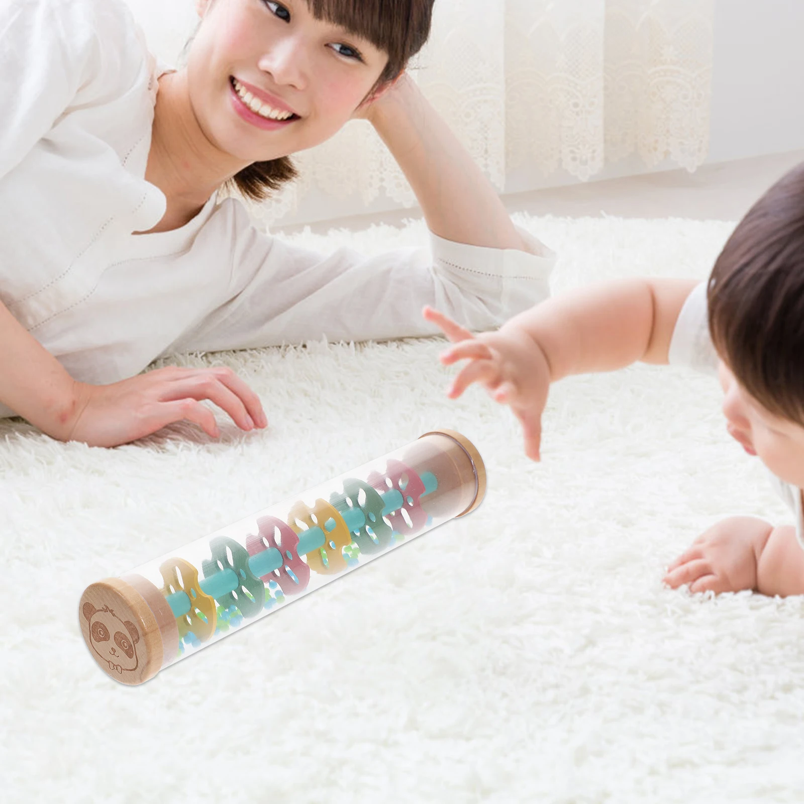 Rainphone-instrumentos musicales para niños, palo, juguete para niños, rompecabezas educativo temprano