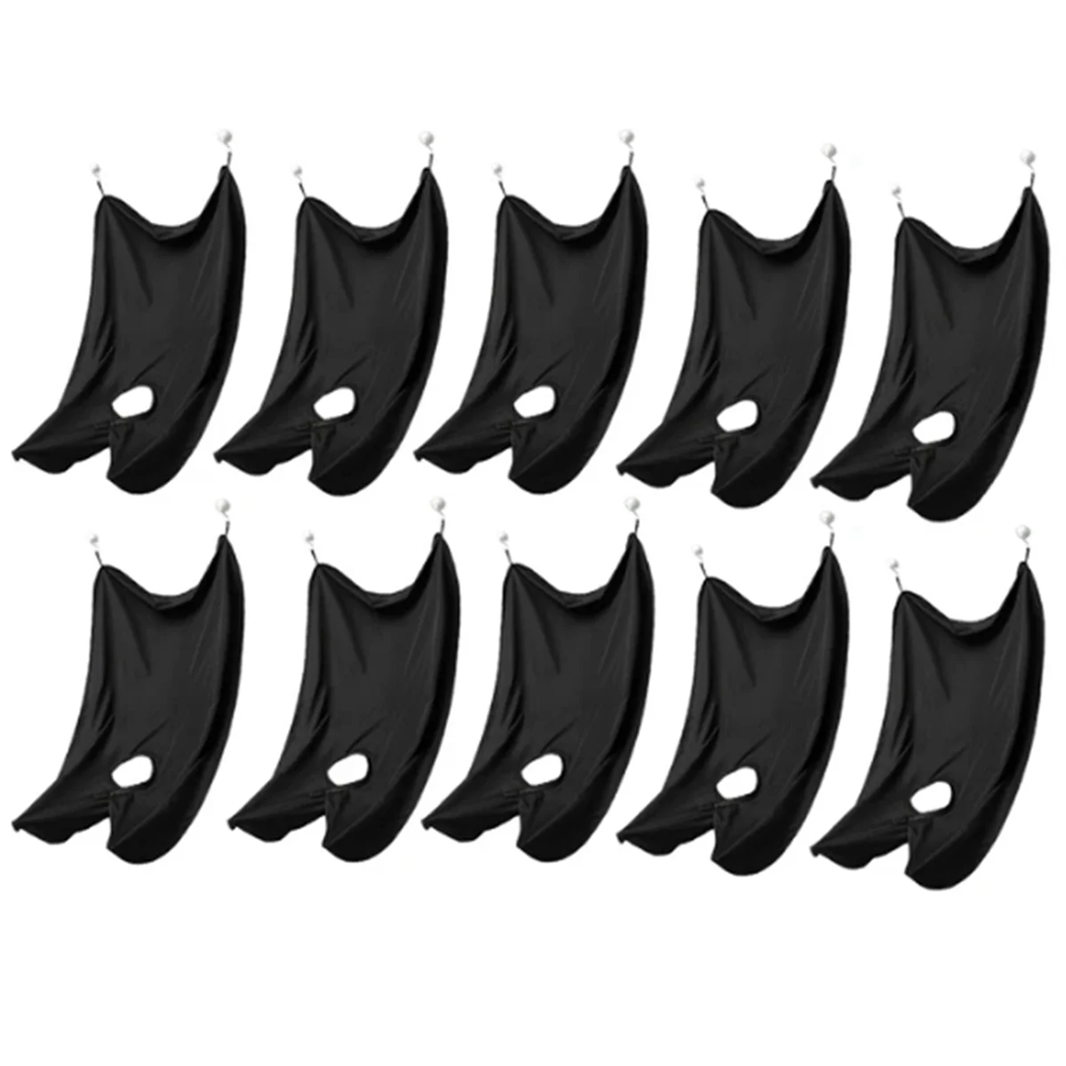 

10PCS-Shaving Apron,Beard Hair Catcher for Men Shaving&Trimming Beard Cape Grooming Cloth Waterproof with Suction Cup A