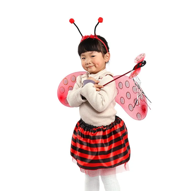 

loween Cute Bee Wings Set Children's Performance Props Costume for Boys And Girls Children's Day Perform...