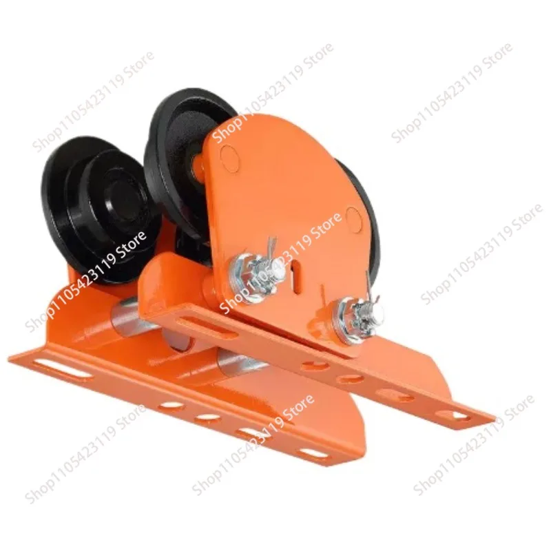 Electric Hoist Manual Trolley, 2200 lbs/1 T ,0.5T Capacity for PA200 PA250 PA300 PA400 PA500, Push Beam Trolley with Dual Wheels