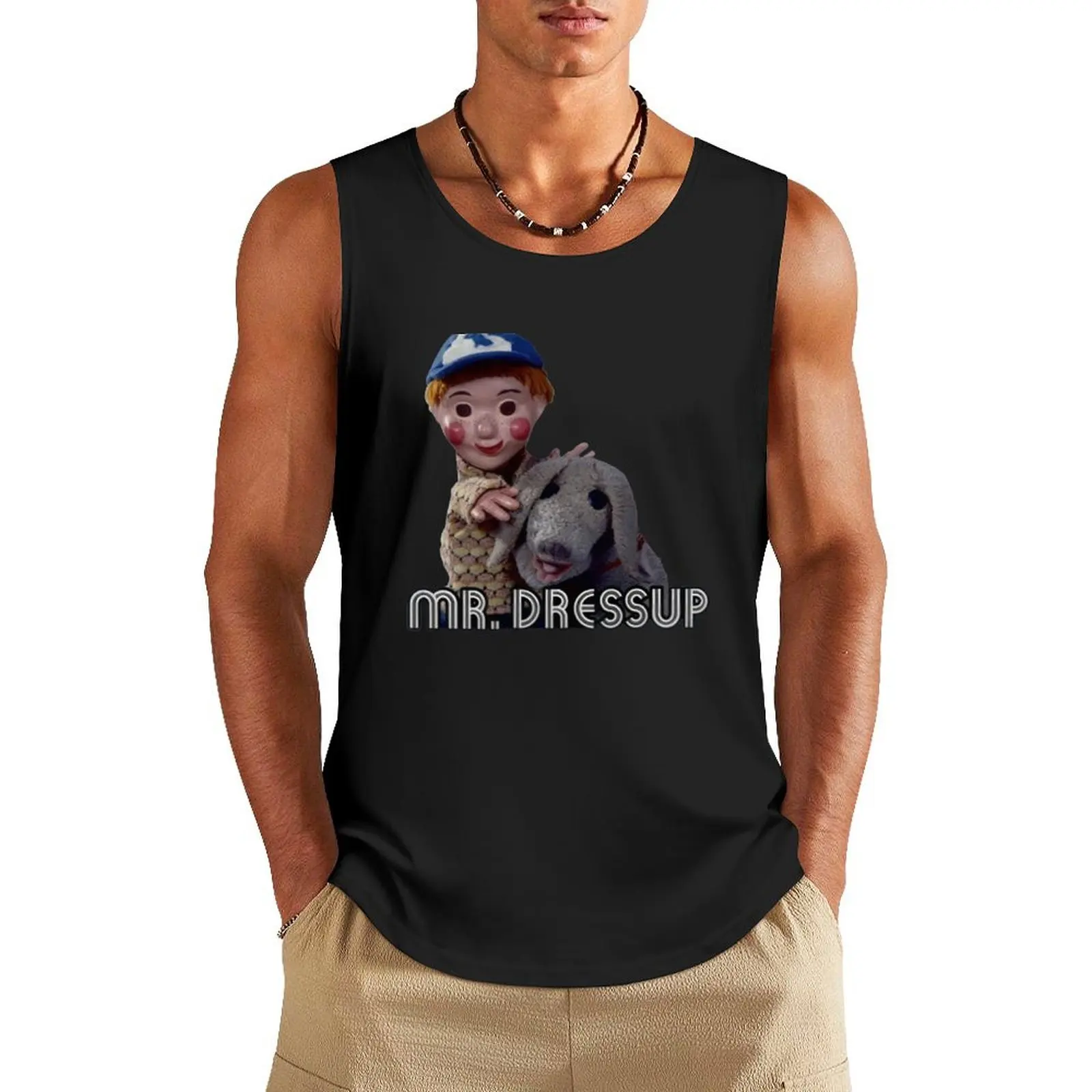

Casey And Finnegan From Mr Dressup Tank Top T-shirt men Men's gym Working vest