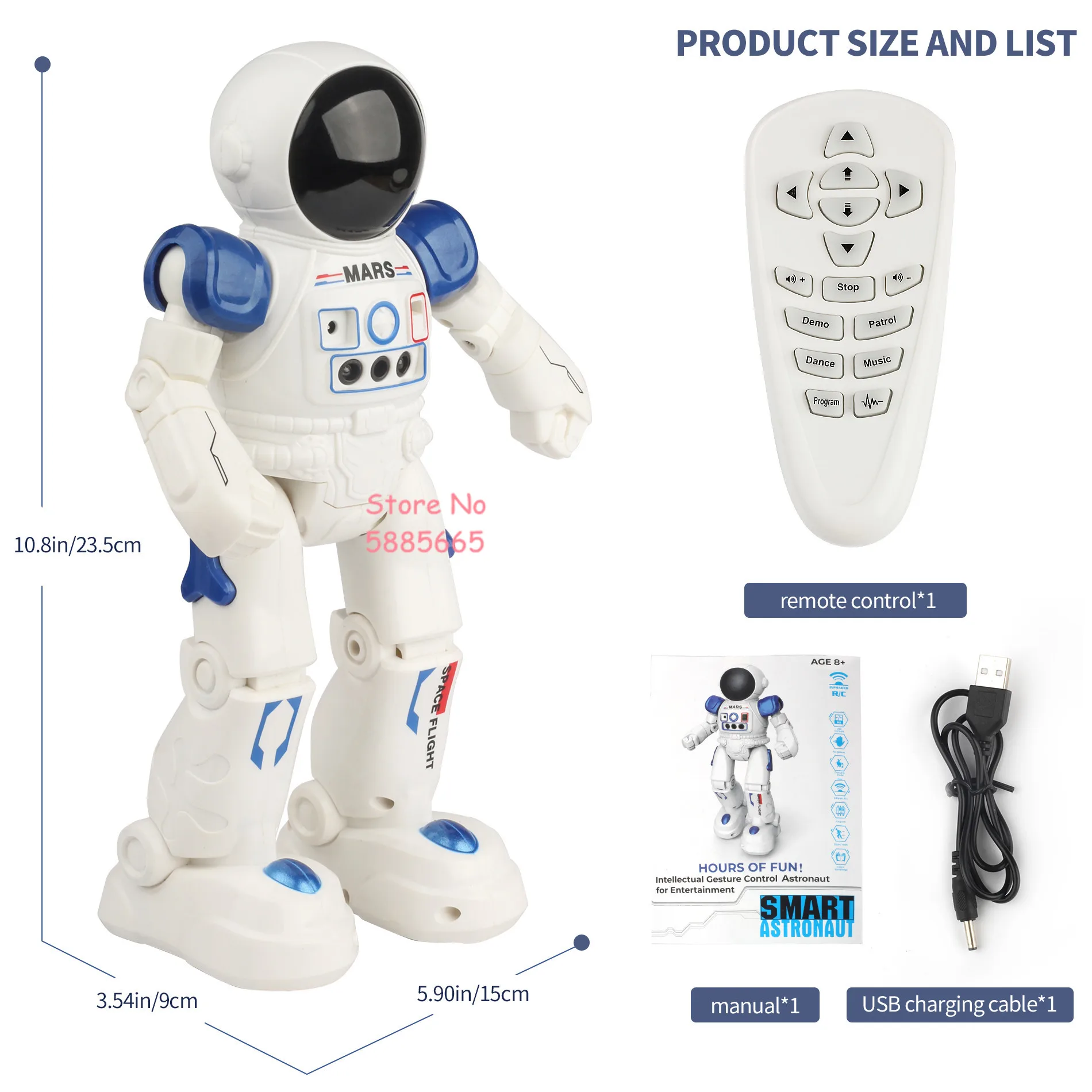 Gesto de detecção inteligente controle remoto elétrico espaço robô modelo cantar dança programação auto demônio rc robô crianças brinquedo presente