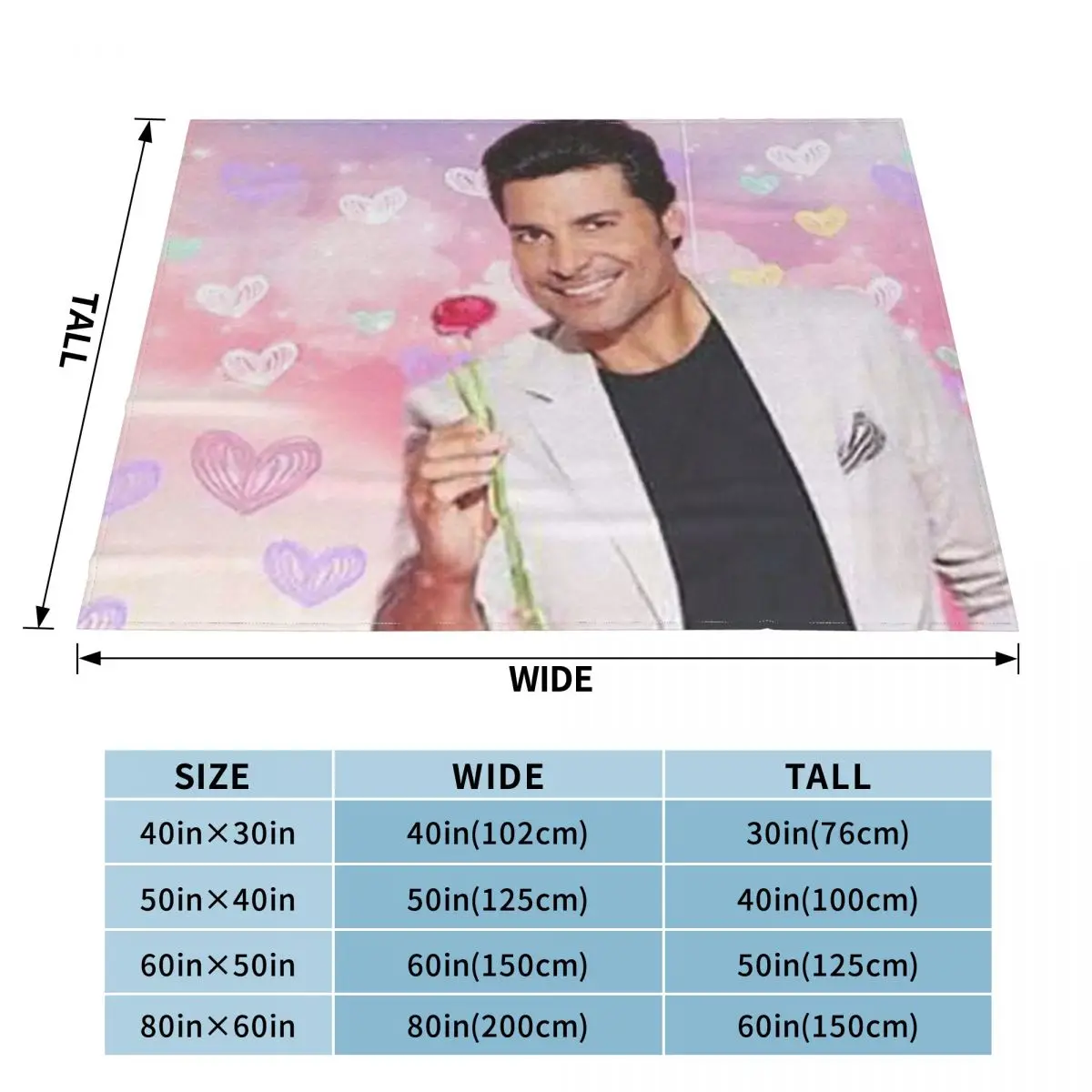 Chayanne Chiquito Meme Music Singer Blanket Soft Warm Flannel Throw Blanket Cover for Bed Living room Picnic Travel Home Sofa