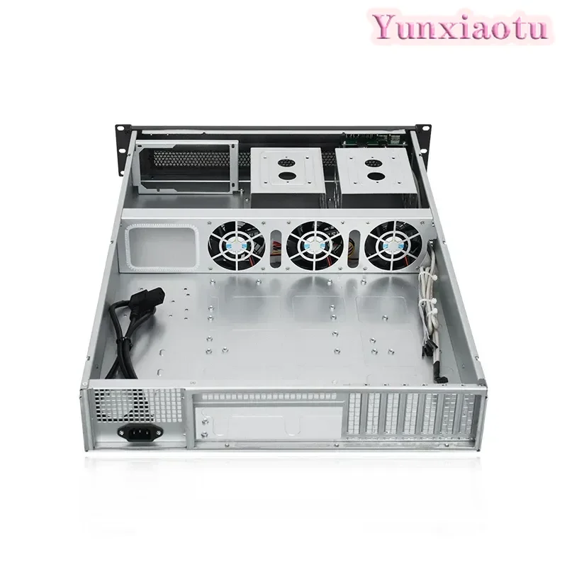 2U Rackmount Server Chassis 550/650mm Depth, Industrial Storage Monitoring Case, Support ATX Motherboard & ATX PSU
