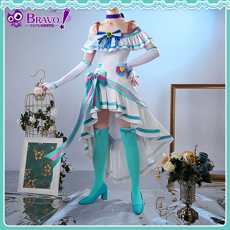 Wonderful PreCure! Nekoyashiki Mayu Cure Lillian Cosplay Costume Outfit Women's Dress Custom Size