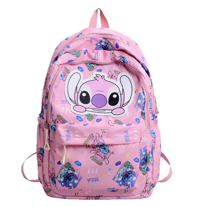

big Capacity Ridgeguard Senior High School Disney Cartoon Stitch Schoolbag Boy Mickey Mouse Junior High School Girl New Backpack