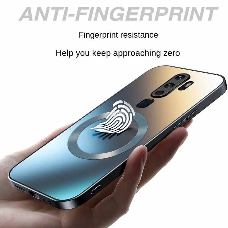 For OPPO A9 A5 2020 Case Hard Matte Magnetic Wireless Charging Protective Back Cover Case For OPPO A72 A92S A93 A93S A96 A97 a9