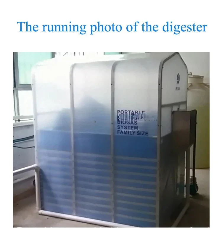 Small portable biogas power plant for waste-to-energy generation