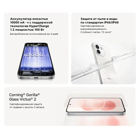 Смартфон Xiaomi Redmi Note 15 Pro, 6.77" AMOLED, 200 МП, MTK Helio G200-Ultra — детальный вид товара