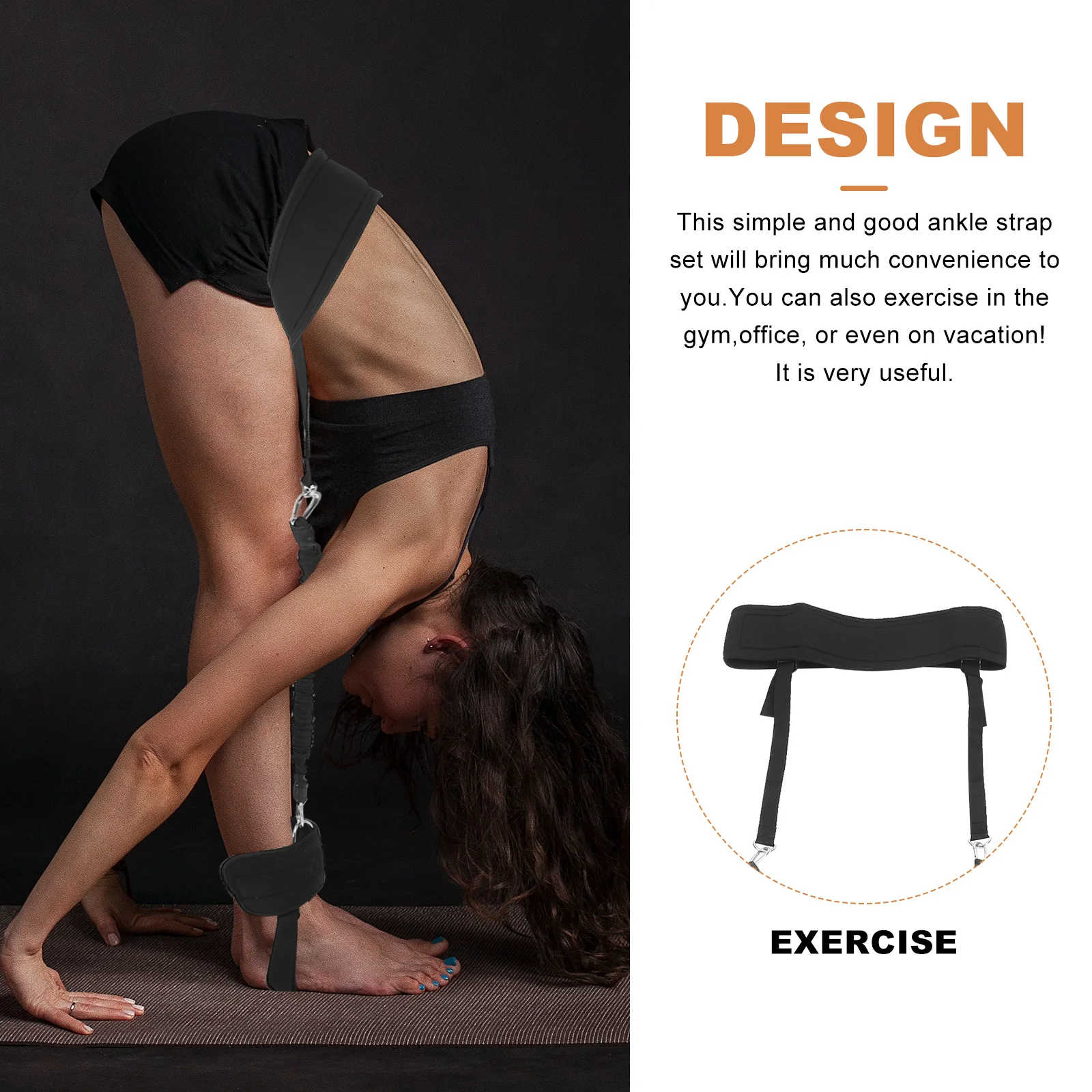 

1Set Boxing Resistance Bands Ankle Straps and Waist Band Reusable Leg Strengthening Training Kit for Indoor Home Gym Workouts